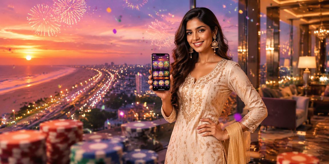 Festive celebration with fireworks matching Indian promotions
